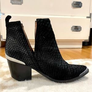 Jeffrey Campbell western inspired Snake print bootie